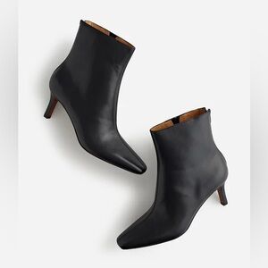 Madewell • Worn Once • The Dimes Stiletto-Heel Ankle Boot in black leather